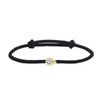 Couple Adjustable Braided Cord S925 Sterling Silver Zirconium Inlaid Dropshaped Electroplated Bracelet For Men And Women