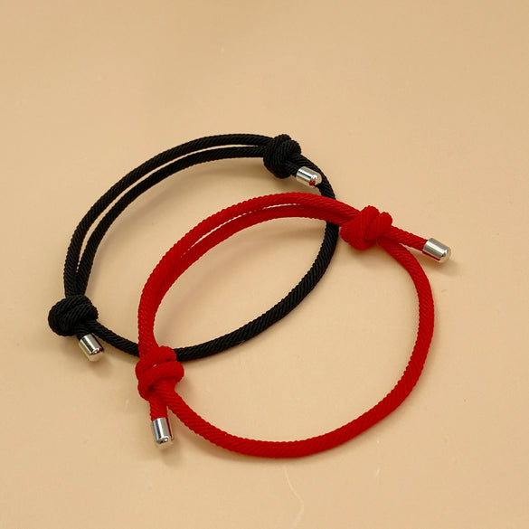 Couple Bracelet Cord Handwoven Simple Unisex Jewelry