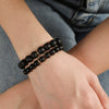 Couple Bracelet Stone Black Onyx Trendy Simple Design Unisex