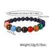 Couple Bracelet Volcanic Stone Lapis Geometric Style Electroplated Jewelry