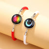 Couple Bracelet Zinc Alloy Personality Style With Letters Numbers Text Pattern Seiko Processing