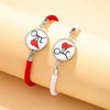Couple Bracelet Zinc Alloy Personality Style With Letters Numbers Text Pattern Seiko Processing