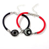 Couple Bracelet Zinc Alloy Personality Style With Letters Numbers Text Pattern Seiko Processing