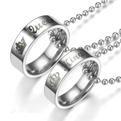 Couple Crown Hot New  Stainless Steel Necklace Tp190418118120