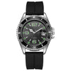 Couple Fashion Sports Silicone And Alloy Quartz Watch Round Dial Life Waterproof Stainless Steel Buckle