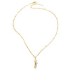 Couple Jewelry Copper Geometric Pendant Necklace Goldplated Electroplating