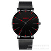 Couple Mesh Belt Quartz Watch Alloy Case Stainless Steel Strap And Buckle Round Dial Leisure Style