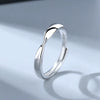 Couple Mobius Ring Sterling Silver Geometric Electroplating Style