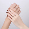 Couple Mobius Ring Sterling Silver Geometric Electroplating Style