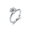Couple Moissanite Ring 925 Sterling Silver Simple Geometric Electroplated