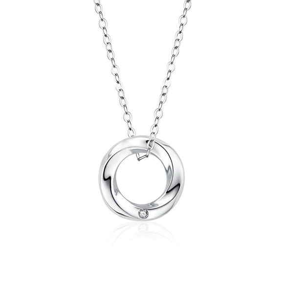Couple Necklace S925 Sterling Silver Moissanite Heartshaped Pendant With Cross Chain