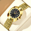 Couple Quartz Watch Alloy Case Stainless Steel Strap Oval Dial Business Style Waterproof