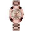 Couple Quartz Watch Alloy Case Stainless Steel Strap Oval Dial Business Style Waterproof