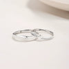 Couple Ring S925 Silver Star Design Diamond Styling Wholesale