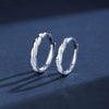 Couple Ring 925 Sterling Silver Geometric Style