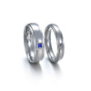 Couple Ring Titanium Steel Geometric Real Gold Inlaid Furnace Electroplated