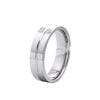 Couple Rings Stainless Steel Geometric Electroplating Zircon Jewelry