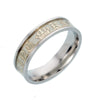 Couple Rings Stainless Steel Geometric Luminous Dripping Oil Jewelry