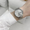 Couple Square Retro Style Watch With Stainless Steel Strap And Alloy Case