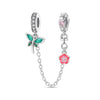 Couple Sun Moon Safety Chain Charm Hanging Beads Diy Jewelry Accessories Bracelet Necklace Silver Plated Dripping Oil Original Design