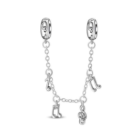 Couple Sun Moon Safety Chain Charm Hanging Beads Diy Jewelry Accessories Bracelet Necklace Silver Plated Dripping Oil Original Design