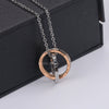 Couple Titanium Steel Electroplated Ball Chain Hiphop Pendant Necklace Trendy Light Luxury Jewelry