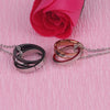 Couple Titanium Steel Electroplated Ball Chain Hiphop Pendant Necklace Trendy Light Luxury Jewelry