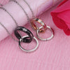 Couple Titanium Steel Electroplated Ball Chain Hiphop Pendant Necklace Trendy Light Luxury Jewelry