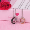 Couple Titanium Steel Electroplated Ball Chain Hiphop Pendant Necklace Trendy Light Luxury Jewelry
