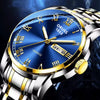 Couple's Leisure Quartz Watch With Alloy Case And Stainless Steel Strap