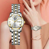 Couple's Leisure Quartz Watch With Alloy Case And Stainless Steel Strap