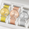 Couple's Leisure Style Alloy Watch With Round Dial