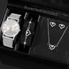 Couple's Leisure Style Alloy Watch With Round Dial