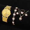 Couple's Leisure Style Alloy Watch With Round Dial