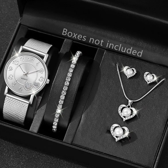 Couple's Leisure Style Alloy Watch With Round Dial