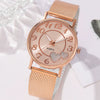 Couple's Leisure Style Alloy Watch With Round Dial