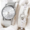 Couple's Leisure Style Alloy Watch With Round Dial
