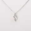 Couples Love Concentric Lock And Key Necklace Titanium Steel Heart Pattern Electroplating