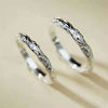 Couple's Ring Zinc Alloy Constellation Pattern Retro Fashion Electroplating