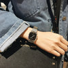 Couple's Square Alloy Watch Retro Style Simple Temperament