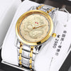 Couple's Stainless Steel And Alloy Watch Automatic Movement Luminous Waterproof Calendar Mechanical Rectangle Business Style