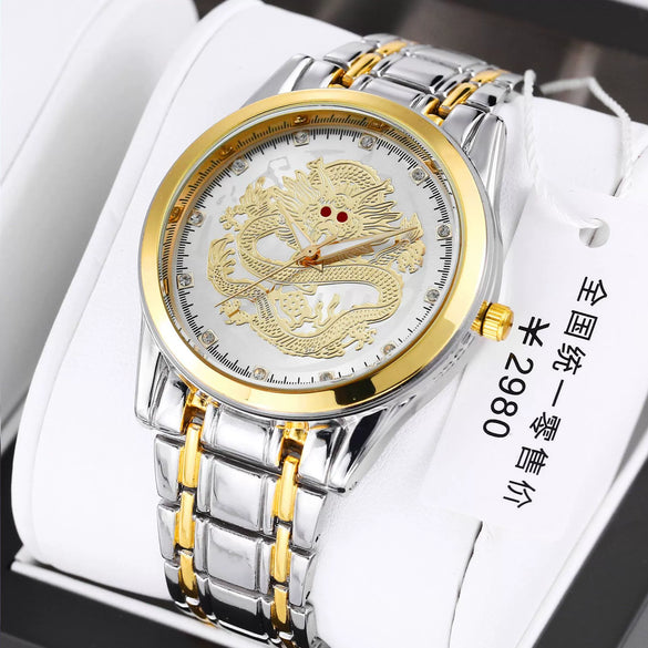 Couple's Stainless Steel And Alloy Watch Automatic Movement Luminous Waterproof Calendar Mechanical Rectangle Business Style