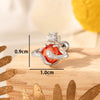 Couple's Titanium Steel Animal Zodiac Inlaid Zircon Ear Nails