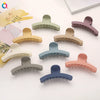 Cream Color Resin And Plastic Shark Hair Clip For Women Handmade Solid Color Geometric Hair Accessory Wholesale