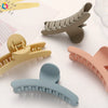 Cream Color Resin And Plastic Shark Hair Clip For Women Handmade Solid Color Geometric Hair Accessory Wholesale