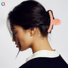 Cream Color Resin And Plastic Shark Hair Clip For Women Handmade Solid Color Geometric Hair Accessory Wholesale