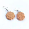 Cream Sandwich Biscuits Creative Bear Gingerbread Man Earrings