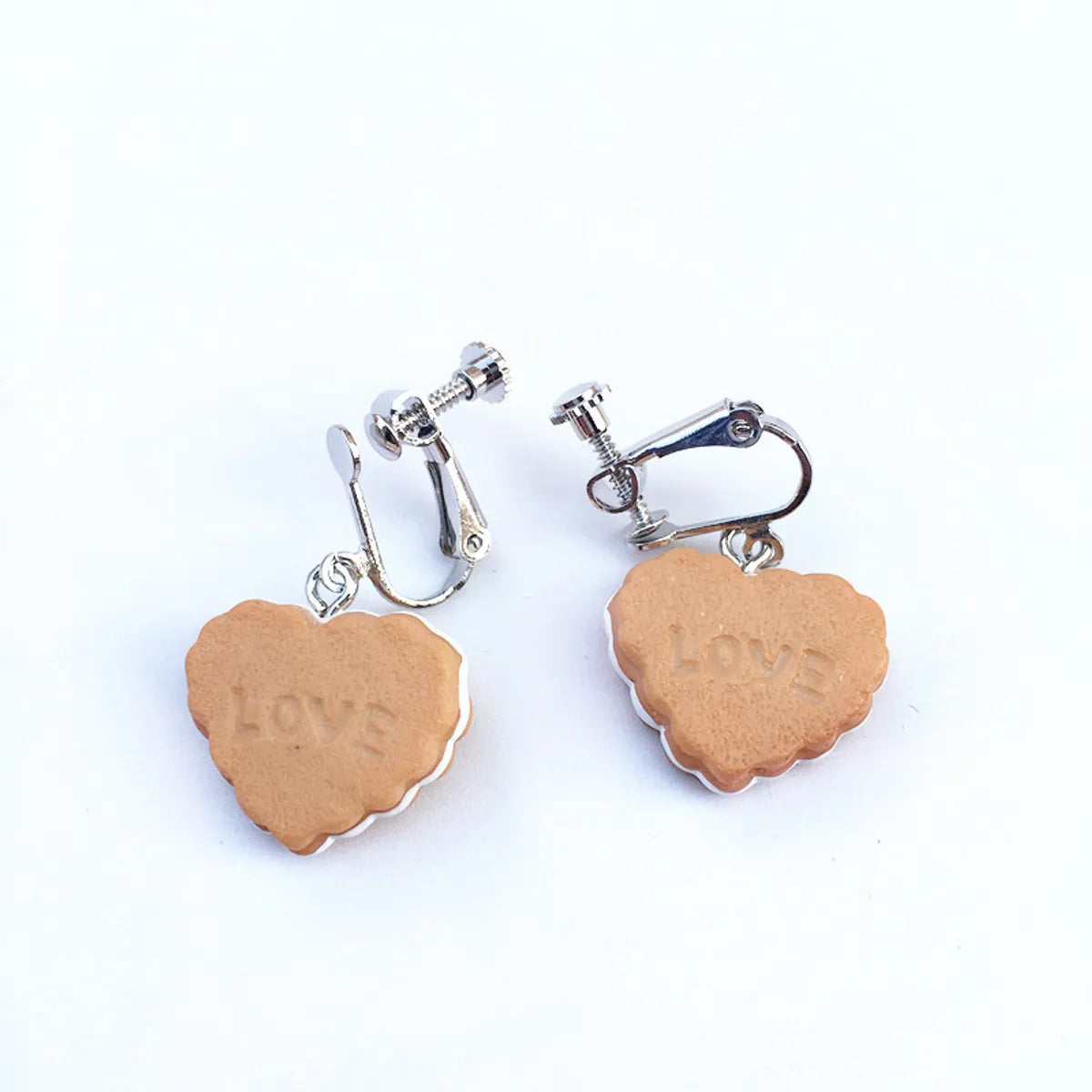 Cream Sandwich Biscuits Creative Bear Gingerbread Man Earrings