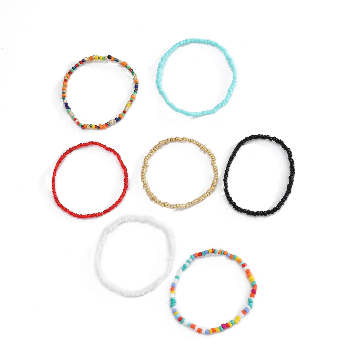 Creative And Fashionable Jewelry Bohemian Style Rice Bead Set Bracelet Color Jewelry Wholesale Gooddiy