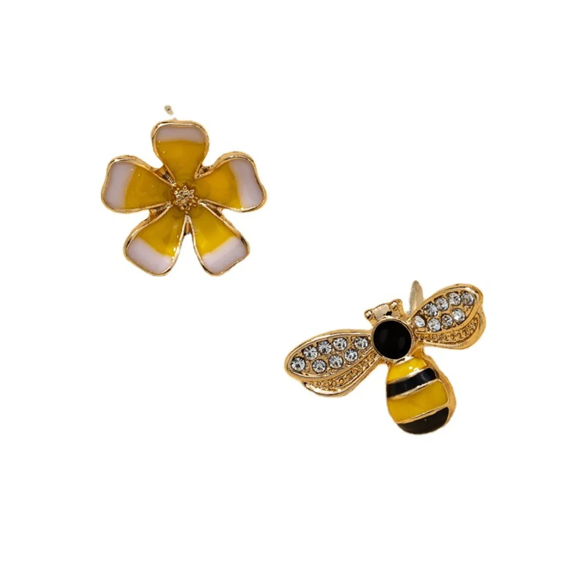 Creative Bee Flower Earrings